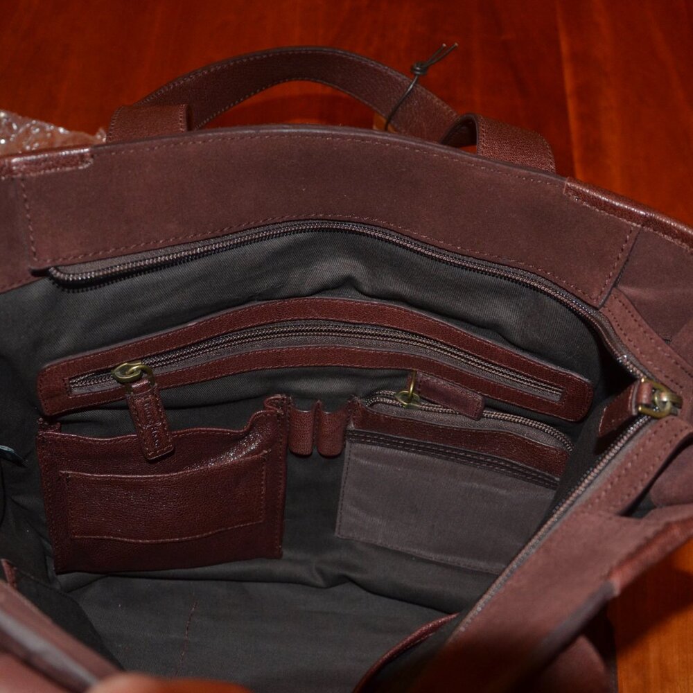 Cole Haan Brown Suede Tote Bag - Picture 5 of 6